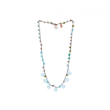 Collana uncinetto con Gocce Collana uncinetto con Gocce